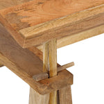 ZNTS Drafting Table Solid Mango Wood 116x50x76 cm 244948