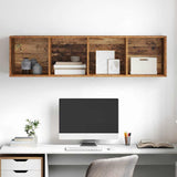TV Cabinet Set Old Wood 37 x 37 x 142.5 cm Engineered Wood 875084