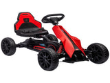 Kids Pedal Go Kart, with Adjustable Seat, EVA Wheels, Seat, Handbrake - Red T3398P348369