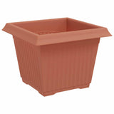 Plant Pots 24 pcs Brick Red Plastic 3403306