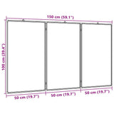 Magnetic Whiteboard Foldable 150x100x1,7 cm Aluminium 4005361