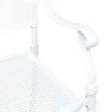 Garden Chair 2 pcs White 55 x 55 x 92.5cm Aluminium 42002380