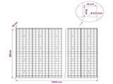 Gabion with 3.5 mm Wire and 10x10 cm Mesh 1050x30x200 cm 3463263