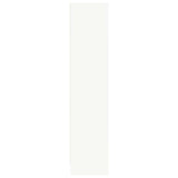 Bookcase White 80x24x109 cm Engineered Wood 857835