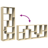 Room Divider Bookcase Sonoma Oak 67x25x161.5 cm Engineered Wood 858077
