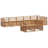 Outdoor Sofa Set 8 pcs Natural Solid Acacia Wood 3373639