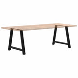 Dining Table Legs A-Shaped 2 pcs Black 90x cm Steel 4012860