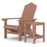 Garden Chair Brown HDPE , Steel Standard 3095702