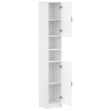 Bathroom Cabinet with Open Shelf UTRECHT High Gloss White 897699