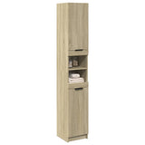 Bathroom Cabinet Sonoma Oak 32x34x188.5 cm Engineered Wood 849656