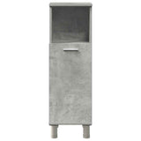 4 Piece Bathroom Furniture Set Concrete Grey Engineered Wood 3324850