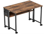 80 cm Drop Leaf Writing Work Desk - Rustic Brown T3398P344183
