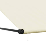 Retractable Awning Cream 350x150 cm Fabric and Steel 368762