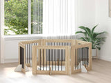 Dog Gate with Stands 6 pcs Sonoma Oak 80 x 80 cm 892086