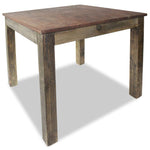 ZNTS Dining Table Mixed Recycled Wood 82x80x76 cm 244495