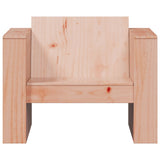 Garden Sofa Natural Wood Solid Douglas Fir Wood Single Durable 832368