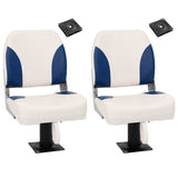Boat Seats 2 pcs with Pedestal 360&deg Rotatable 3294960