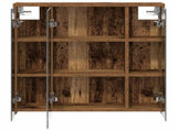 Bathroom Mirror Cabinet Old Wood 63.5 x 16 x 62.5 cm 889157