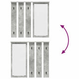 Wall-Mounted Coat Rack with Shelf Concrete grey 84 x 10 x 80 cm 874494