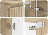 Bathroom Furniture Set 4 pcs Sonoma Oak 3407433