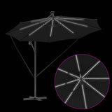 Umbrella 294 x 294 x 248 cm Polyester and Aluminium Black 42003387