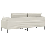 3-Seater Sofa Cream 222 x 81 x 89 cm Velvet 42048650