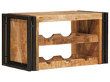 Wine Rack Brown 60 x 45 x 33 cm Solid Rough Mango Wood 4104754
