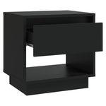 ZNTS Bedside Cabinets 2 pcs Black 45x34x44 cm Engineered Wood 809515