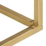 Console Table Black and Gold 90x30x75 cm Solid Mango Wood 286518