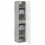 Wall-mounted Bathroom Cabinet Concrete Grey 33 x 34.5 x 160 cm 890515