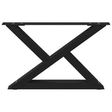Coffee Table Legs 2 pcs Black 60x cm Steel 4012688
