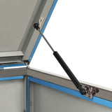 Single Wheelie Bin Shed 69x77.5x112.5 cm Stainless Steel 149566
