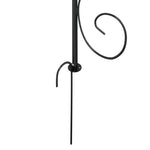 Garden Arch Black Ø180x255 cm Steel 319351