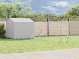 Outdoor Dog Kennel with Roof Silver 6x6x2.5 m Galvanised Steel 3190479