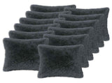 Cushion with Pillow HEERLEN 12 pcs Anthracite PV Fleece 927252