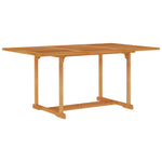 ZNTS 5 Piece Garden Dining Set Solid Teak Wood 3059539