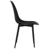 Dining Chairs 6 pcs Black PP 3082342