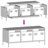 TV Cabinet Black 101.5x39x43.5 cm Cold-rolled Steel 851226