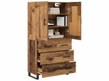 Highboard Old Wood 69.5 x 34 x 180 cm Engineered Wood 3415723