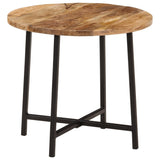 Coffee Table Natural Wood Solid Mango Wood and Iron Medium 371969