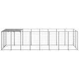 Dog Kennel Silver 4.84 m Steel 3082203