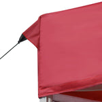 Professional Folding Party Tent Aluminium 6x3 m Wine Red 45504