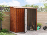 Garden Sheds Brown 153.5 x 86 x 200 cm Metal 42011300