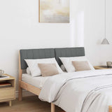 Upholstered Headboard Dark Grey 120 cm Solid Pine Wood 879240