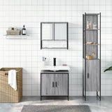 3 Piece Bathroom Furniture Set Grey Sonoma Engineered Wood 3214683