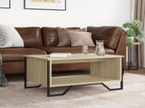 Coffee Table Sonoma Oak 75x51x40 cm Engineered Wood 848485