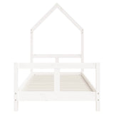 Kids Bed Frame White 80x200 cm Solid Wood Pine 834565