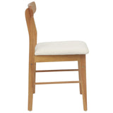 Dining Chair 2 pcs Natural and Light Solid Rubber Wood 42020491