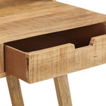 ZNTS Desk 100x45x90 cm Solid Rough Mango Wood 328269