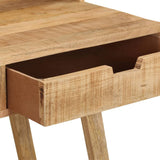 ZNTS Desk 100x45x90 cm Solid Rough Mango Wood 328269